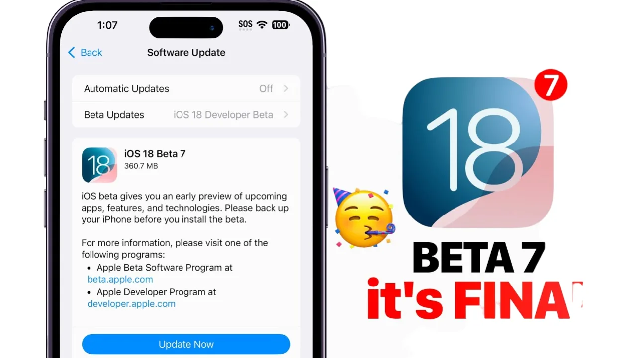 iOS 18.7 Beta Sürümü